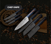 🌲🌲🌲Pinecones Single-Chef Knife Hand-Forged From Damascus Steel By SACRED BLADES